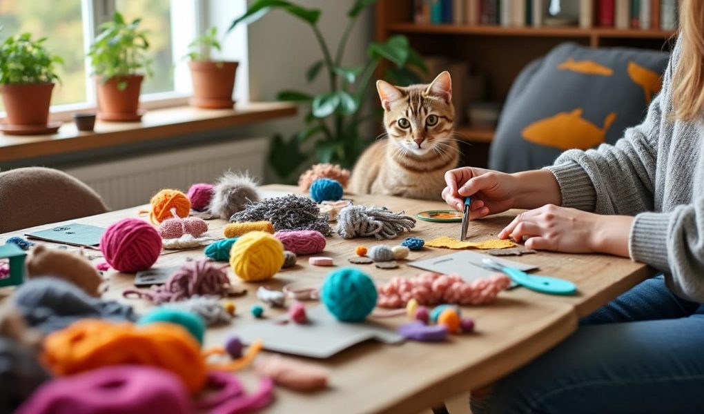 découvrez des idées créatives et faciles pour fabriquer des jouets maison pour votre chat. apprenez à utiliser des matériaux simples pour stimuler l'activité de votre félin et renforcer votre complicité tout en vous amusant.