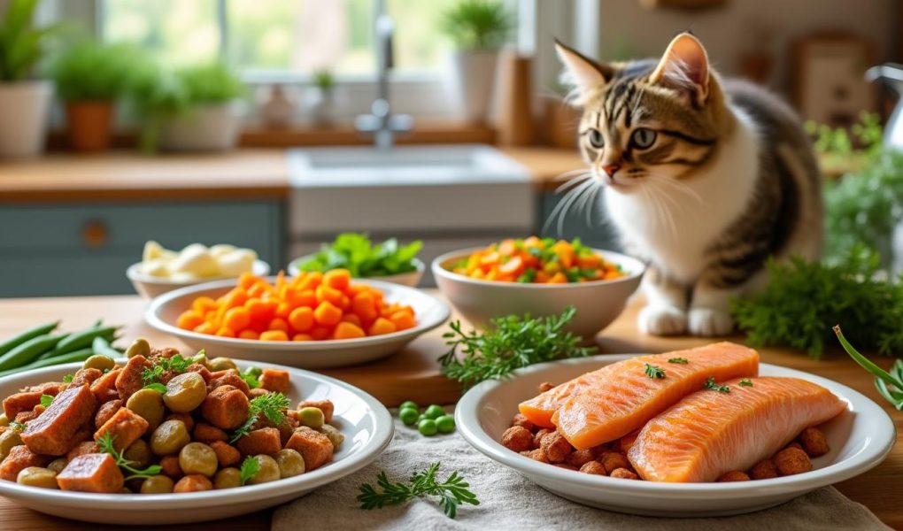 découvrez des recettes simples et équilibrées pour préparer une délicieuse nourriture maison pour votre chat. offrez à votre compagnon félin des repas sains et savoureux, adaptés à ses besoins nutritionnels.