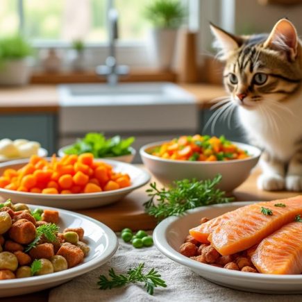 découvrez des recettes simples et équilibrées pour préparer une délicieuse nourriture maison pour votre chat. offrez à votre compagnon félin des repas sains et savoureux, adaptés à ses besoins nutritionnels.