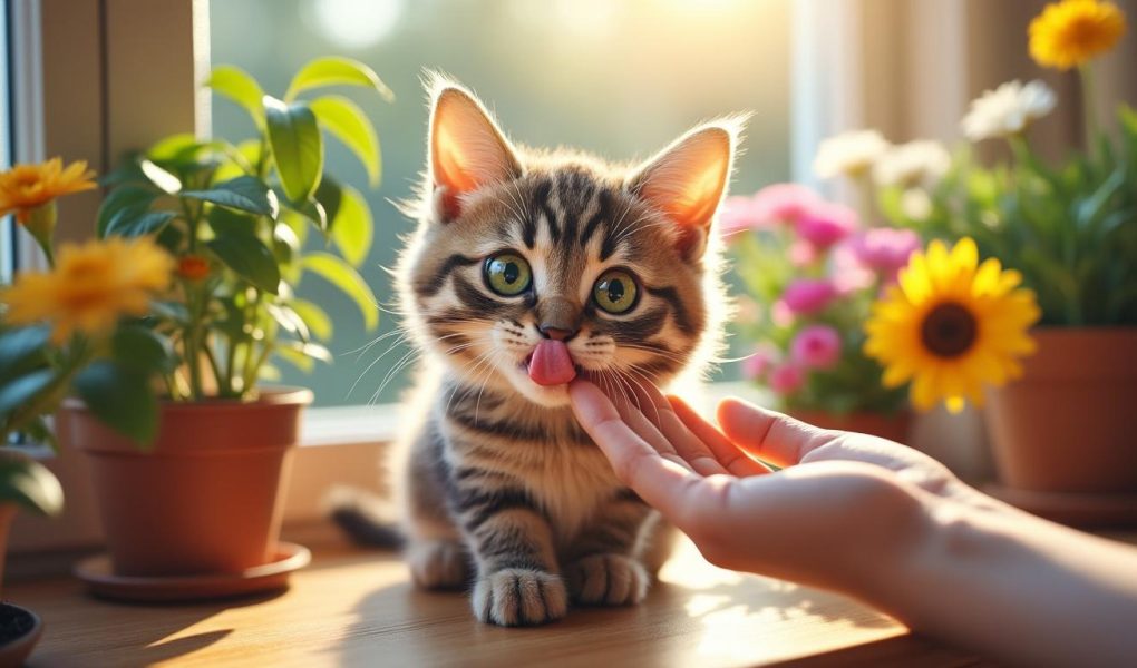 découvrez pourquoi votre chat vous lèche : signification, causes possibles et conseils pour mieux comprendre ce comportement félin affectueux ou surprenant.