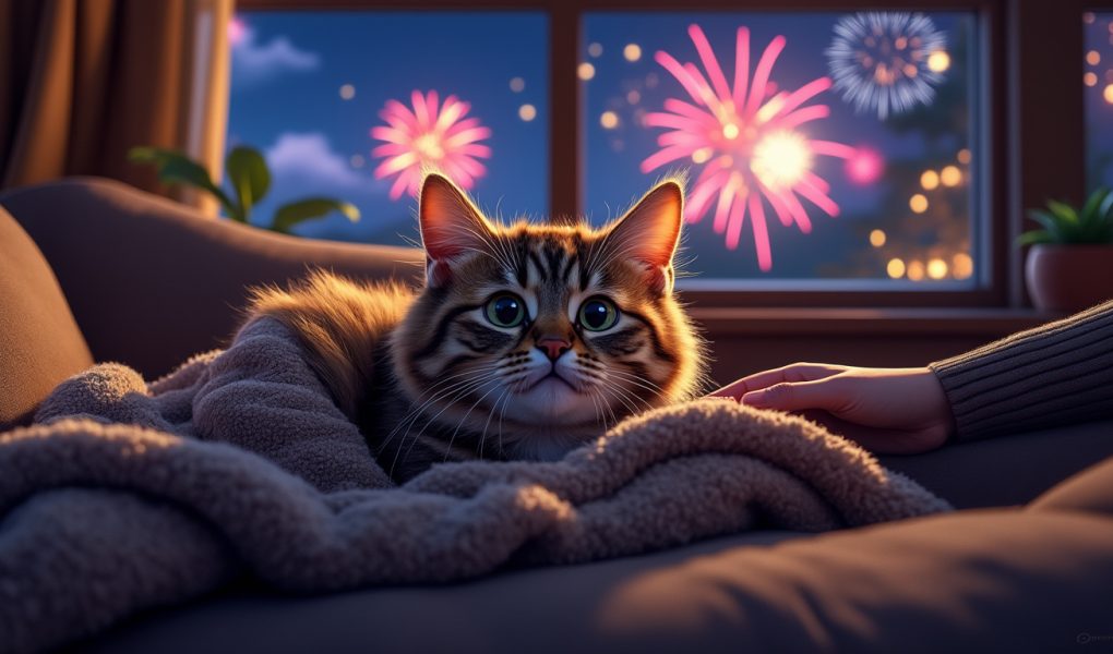 découvrez des astuces efficaces pour calmer un chat effrayé par les feux d'artifice. conseils pratiques pour rassurer votre animal de compagnie et réduire son stress durant les bruits forts.