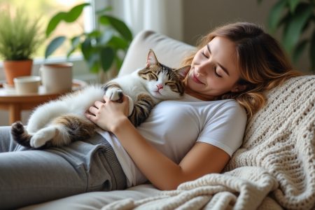 découvrez pourquoi les chats aiment dormir sur le dos ou sur votre poitrine, ce que cela révèle sur leur comportement et la relation qu’ils entretiennent avec leurs humains.